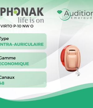 VIRTO P-10 NW O de chez Phonak au meilleur prix sur Herblay ou Saint Mandé. Centres auditifs professionnels à votre écoute et proche de vous.