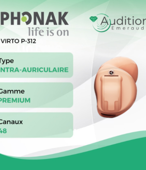VIRTO P-312 de chez Phonak au meilleur prix sur Herblay ou Saint Mandé. Centres auditifs professionnels à votre écoute et proche de vous.